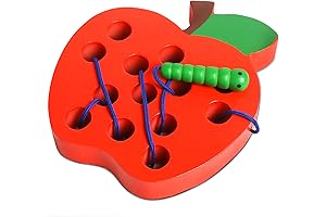 Lacing Toys for Toddlers 1-3, Apple Toys for Toddlers
