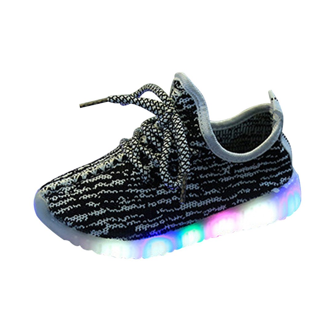 Kids' LED Light Up Shoes Kids Fashion Sneakers Sports Loafers White