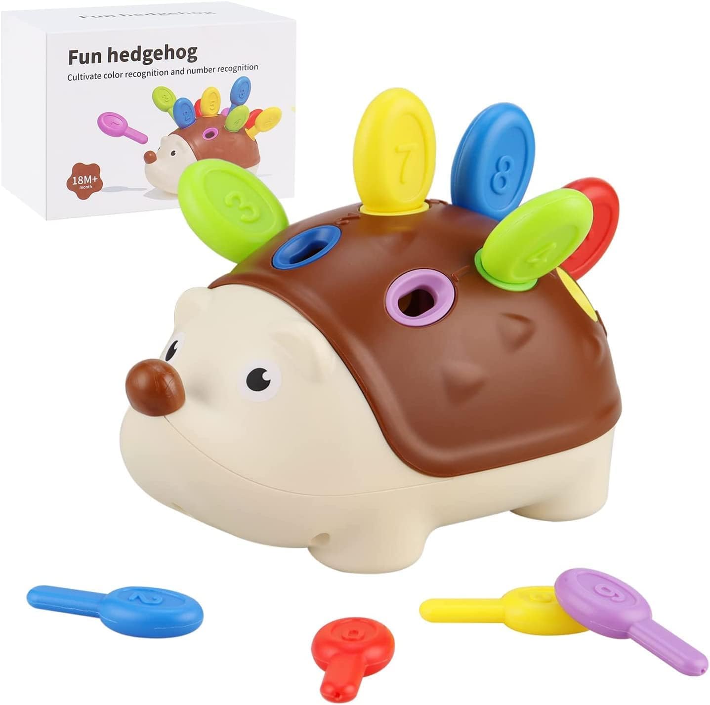 XICEN Toddlers Montessori Toys Educational Hedgehog Toys for 1 Year Old,Baby Preschooler Fine Motor Skills Learning Toys，Gifts for 18 Month Age 2 3 4 One Two Year Old Toddlers Boys Girls