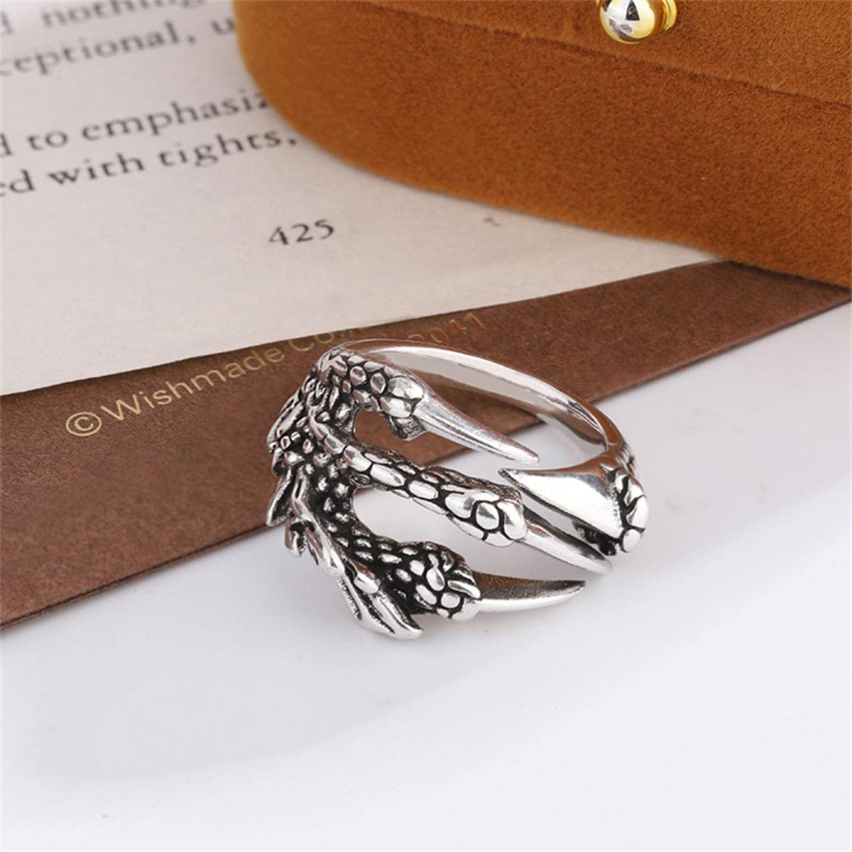 Bague Aigle Réglable Holibanna | Vintage Punk, Ouverte, Pour Homme, Cuivre