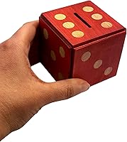 Vista 9 de Winshare Puzzles and Games Caja de rompecabezas Enigma Dice Cube – Soporte para dinero y regalo en un candado de madera para trucos mágicos