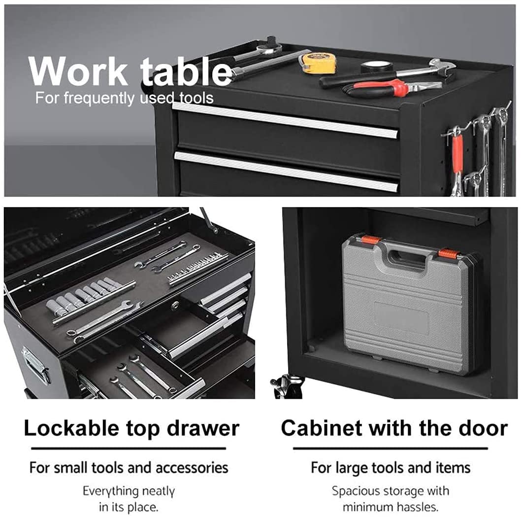 8Drawer High Capacity Tool Chest,Rolling Tool Chest with Lock, Tool