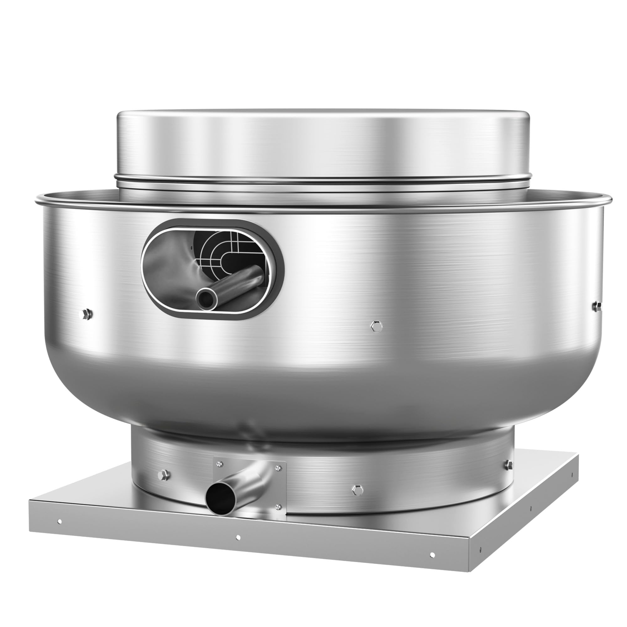 Restaurant Hood Grease Rated Exhaust Fan- Food Truck High Speed Direct Drive Centrifugal Upblast Exhaust Fan 0.25HP 110 Volt Single Phase Motor 1500-1700 CFM