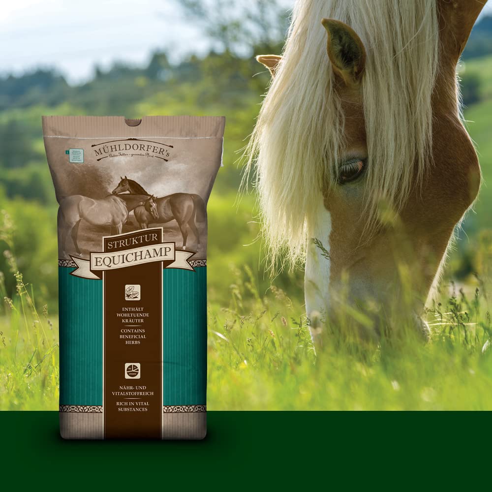 Mühldorfer Struktur Equichamp - 20 kg - Vitalstoffkonzentrat mit wohltuenden Kräutern - Strukturreich