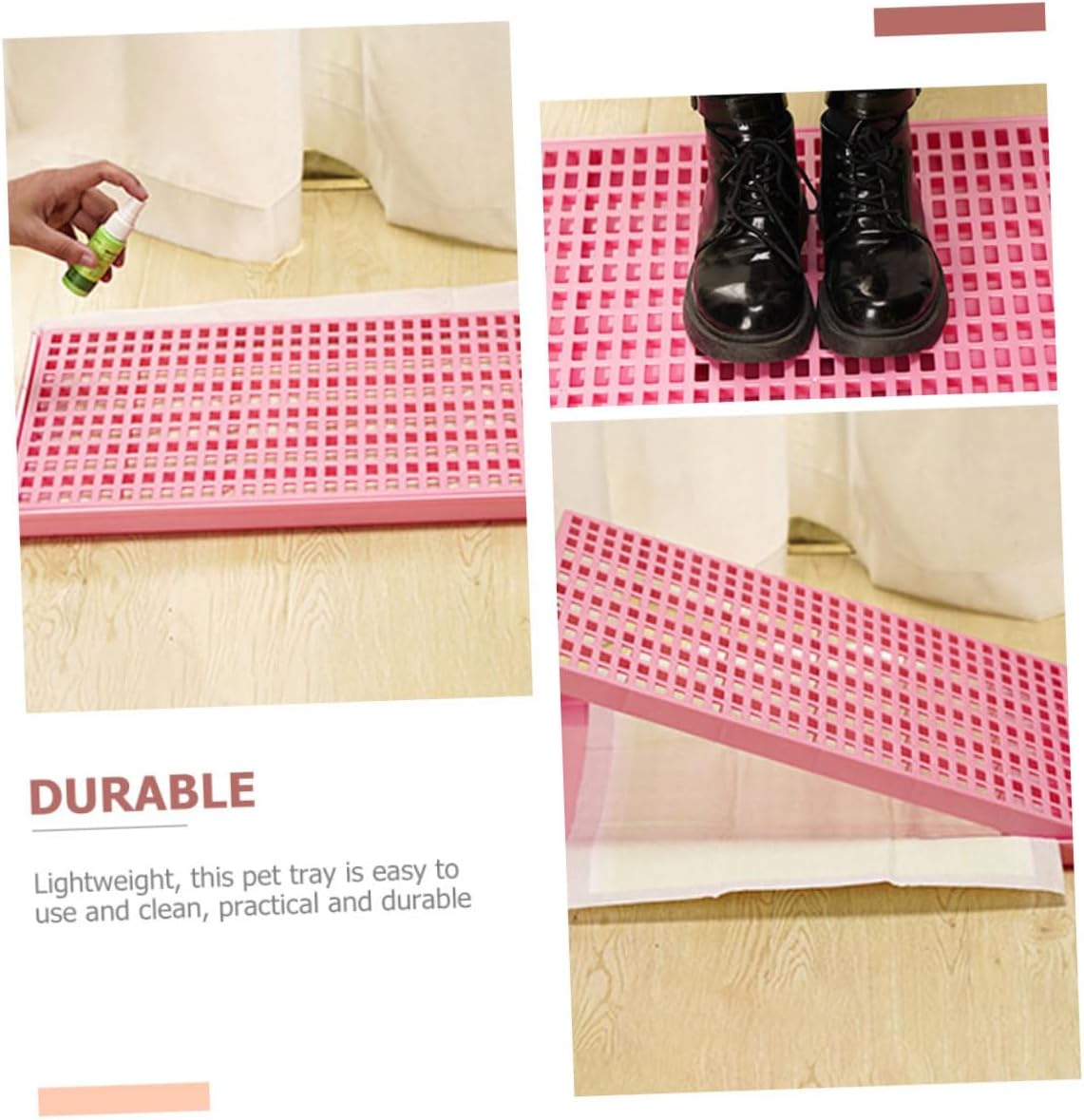 GALPADA Large Dog Cage Tray Durable Pet Cage Mat for Dogs Cats and Rabbits Stain Odor Resistant Poop Pan Easy to and Use