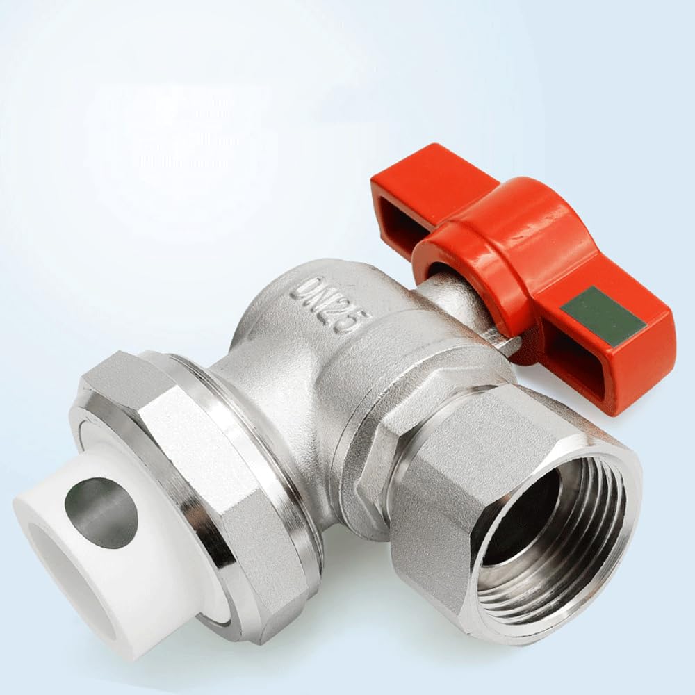 Tubería de Agua de 1" BSPP Hembra con Rosca de Codo y unión esférica, Accesorio for medidor de Agua, Tubo de latón de 25 mm/32 mm.(32mmx 1 Inch)