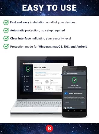 Bitdefender Internet Security - 3 Devices | 1 year Subscription | PC Activation Code by email
