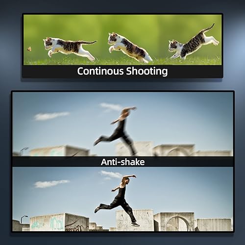 Miniatura 4 de Monitech Digital Camera Compact Vlogging Camera, 4K 48MP Camera for Photography with 2 Batteries,32GB SD Card, 16x Digital Zoom, 3.0 inch