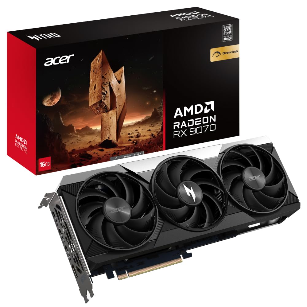 Amazon | Acer Radeon RX 9070 OC 2.7GHz ブーストクロック PCI