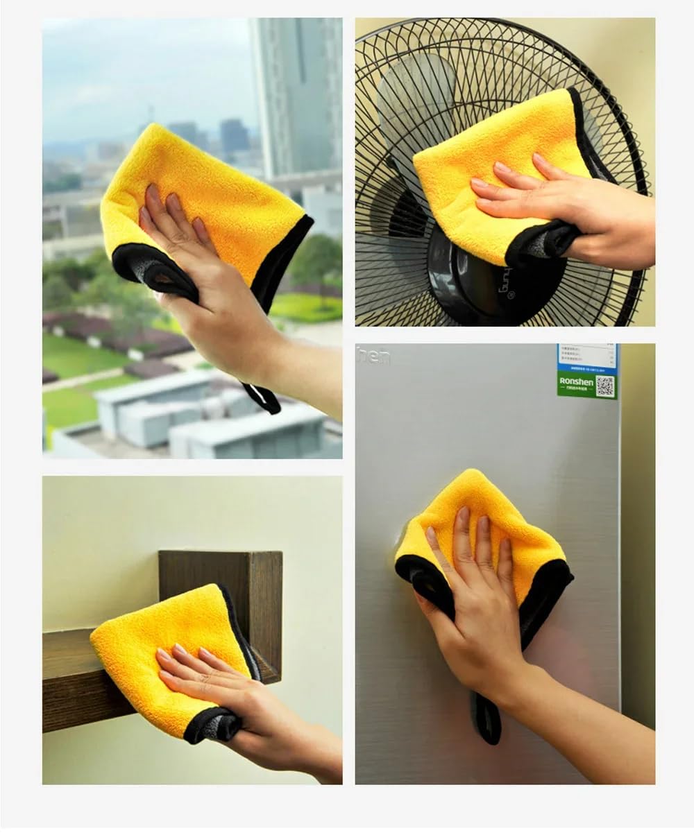 5 10 20 30PCS Microfiber Towel Car Cleaning Towel Multi-purpose Cleaning Cloth Kitchen Cleaning Rag Car Beauty Large — view 4