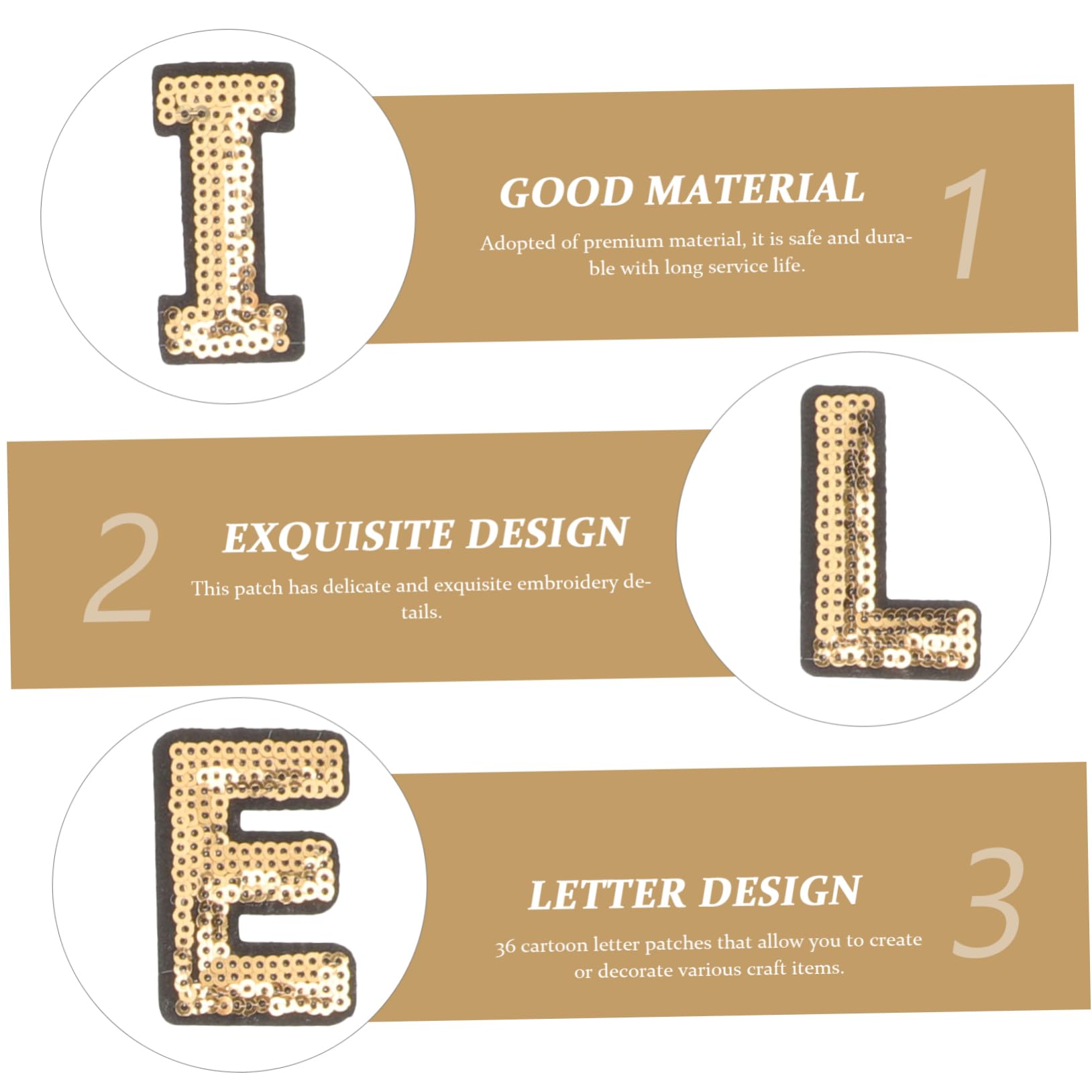 Angoily 2 Set Toppe Ricamate Applique Stile Alphabet Con Colle Termoadesive Per Decorare Abbigliamento E Progetti Fai Da Te 36 Pezzi*2