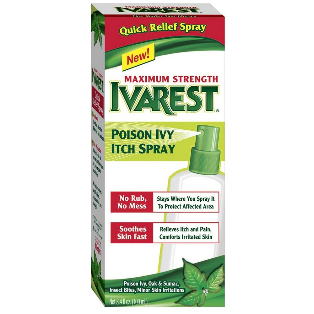 Ivarest Poison Ivy Itch Spray, 3.4 fl oz (Bundle of 2)