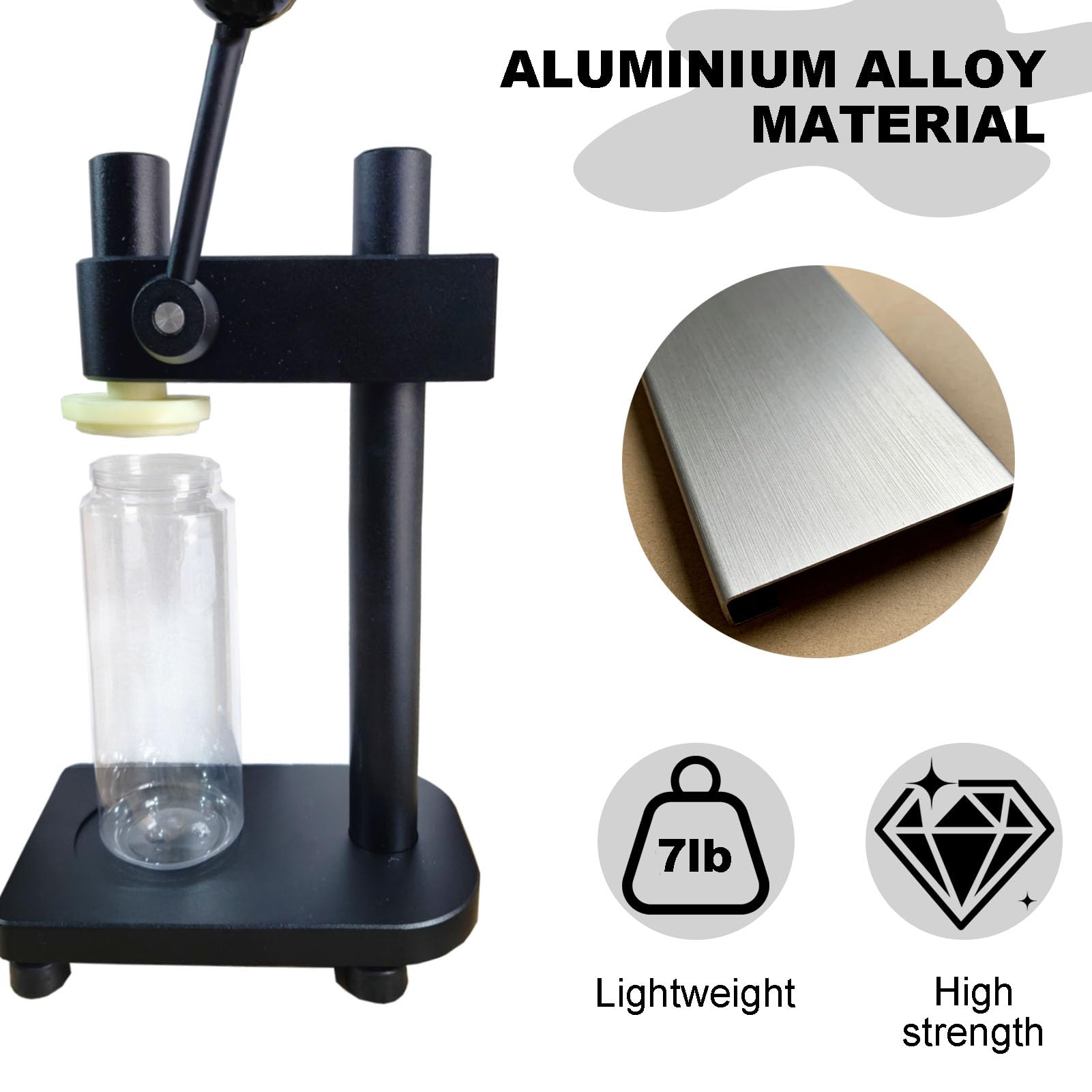 Vaso de plástico para sellado de latas, botellas de jugo de 500 ml con tapas de aluminio, lata de PET transparente, paquete de 49