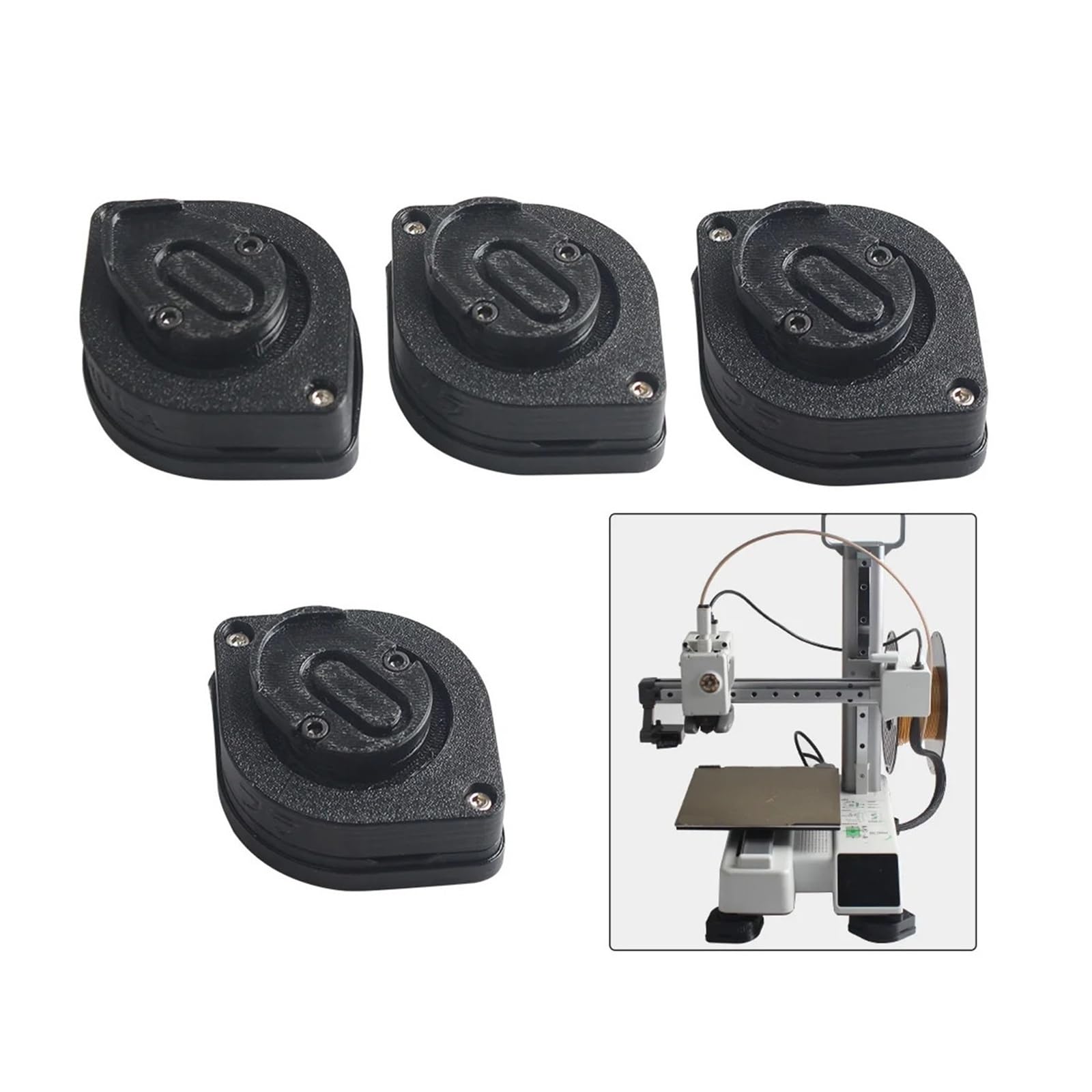Wielokierunkowa, samonastawna, antywibracyjna stopka, mocna amortyzacja, podkładka pod drukarkę 3D do drukarki 2.4 R2 X1/P1(With print part)