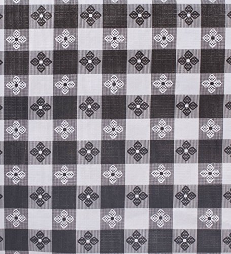 Yourtablecloth Checkered Vinyl Tablecloth With Flannel Backing For Restaurants, Picnics, Bistros, Indoor And Outdoor Dining (Black And White, 52X90 Rectangle/Oblong) #TOP1