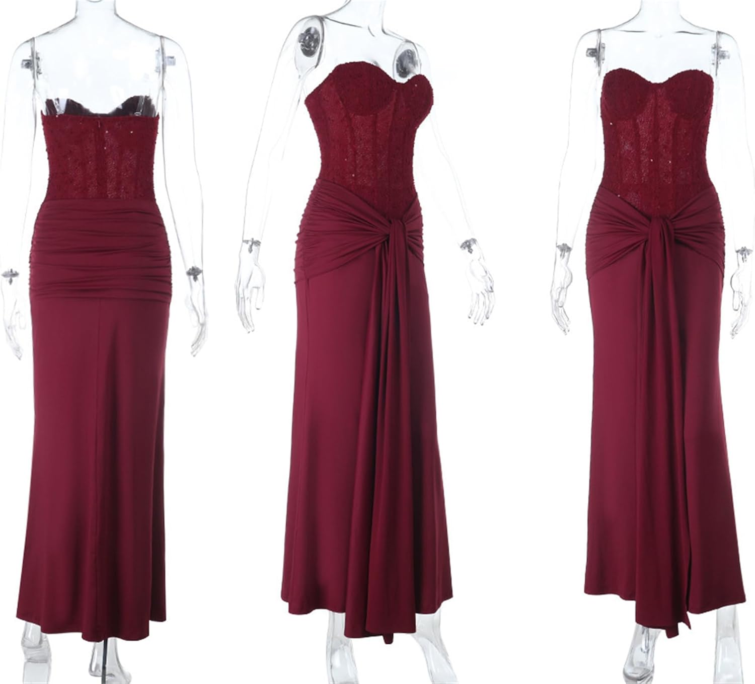 Recious Womens Sexy Off Shoulder Sequins Bodycon Ruched Crisscross Ruffles Party Clubwear Dress