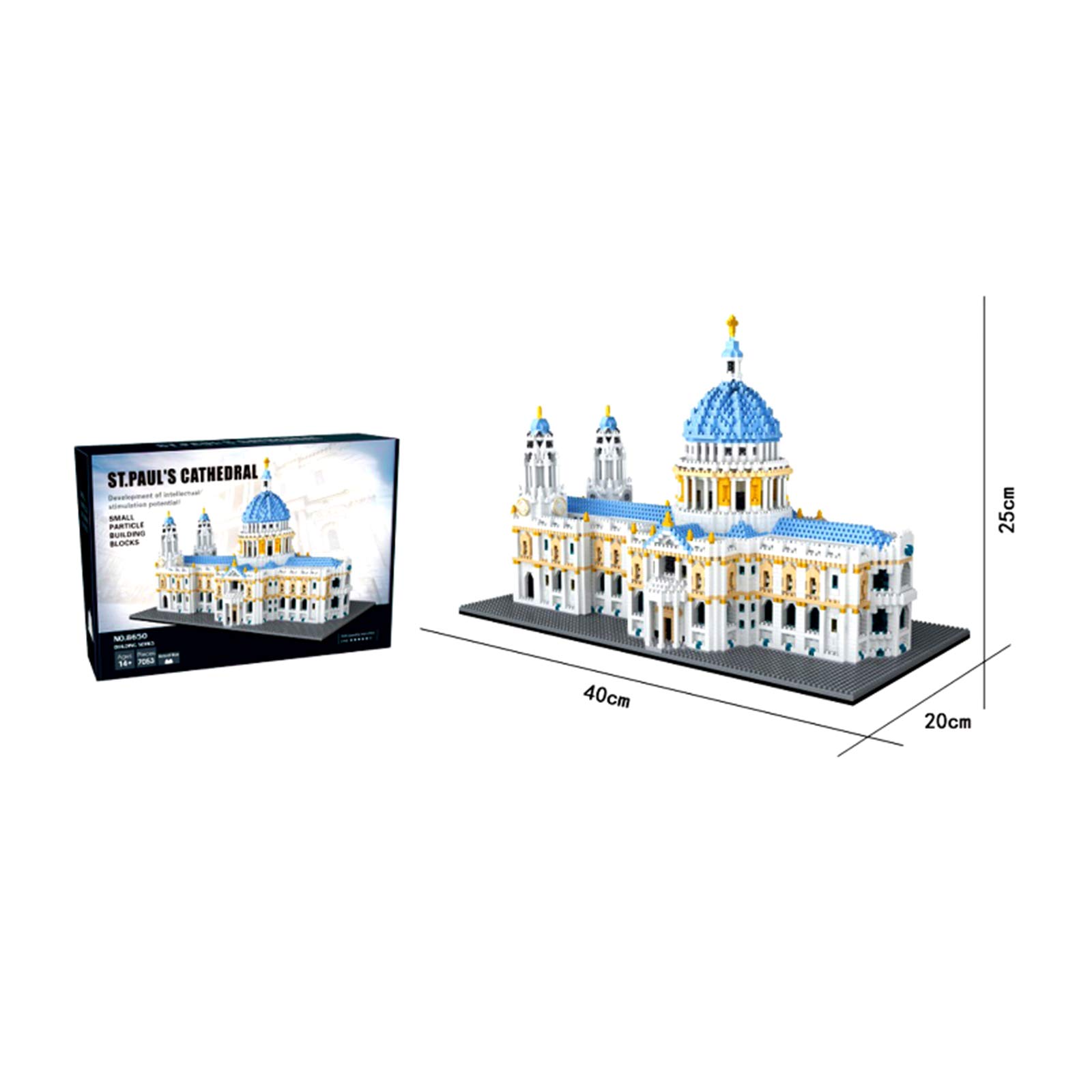 Kit De Construcción Catedral De St. Paul – 7053 Piezas, Mini Bloques, Para Adultos Y Niños