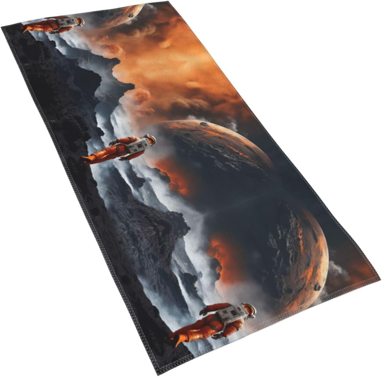 Space Print Hand Towels for Kitchen, Decorative Bathroom Towels Decor Farmhouse Cute for Men Women Gifts