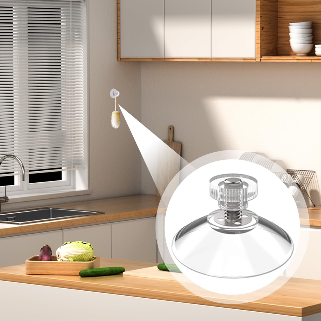 10 Ventose M8 Con Filettatura ASOFTY - Diametro 85mm, Per Vetro E Superfici Lisce - Foto 2