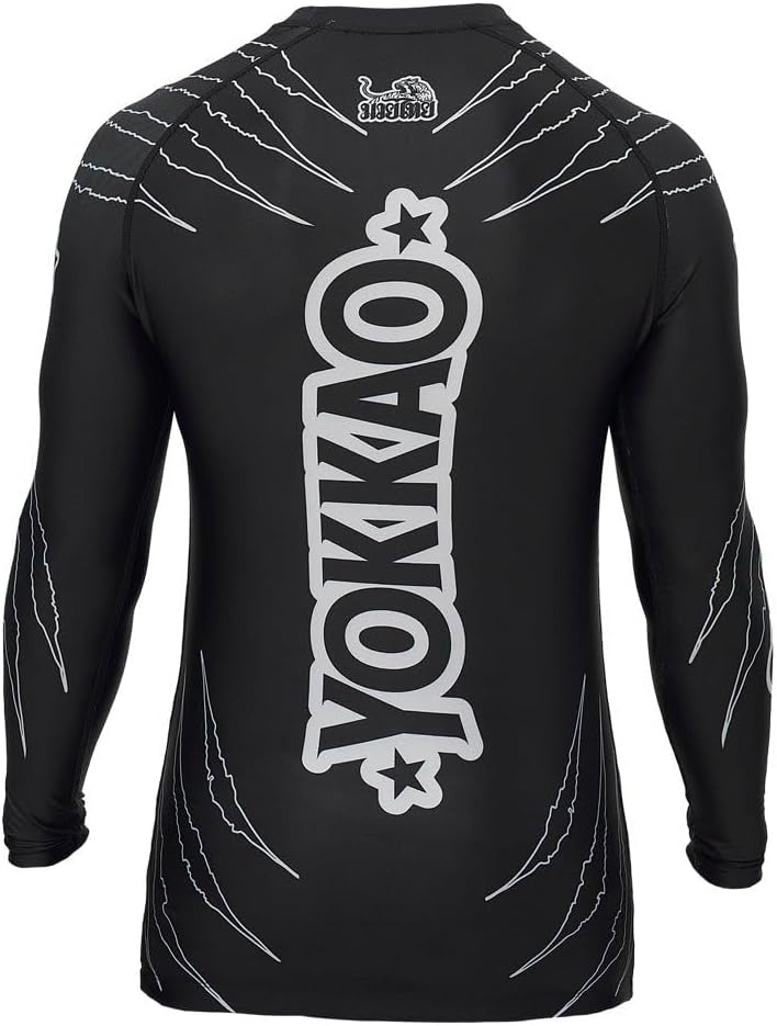 YOKKAO Long & Short Sleeve Compression Rashguard Shirt for Men – MMA | Gym Training Top – Quick Dry | Stretch Fabric