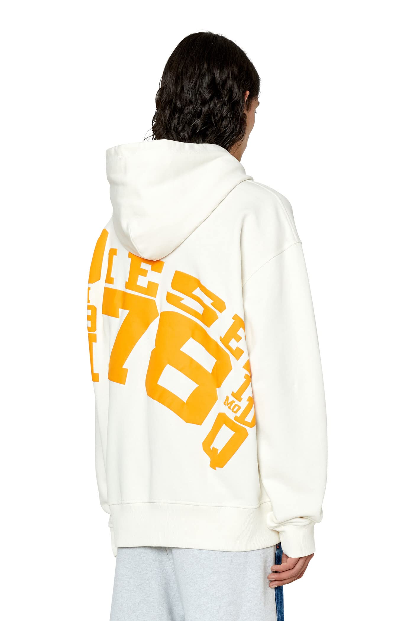 Diesel A086700BAWT Felpa Uomo Stampa Retro