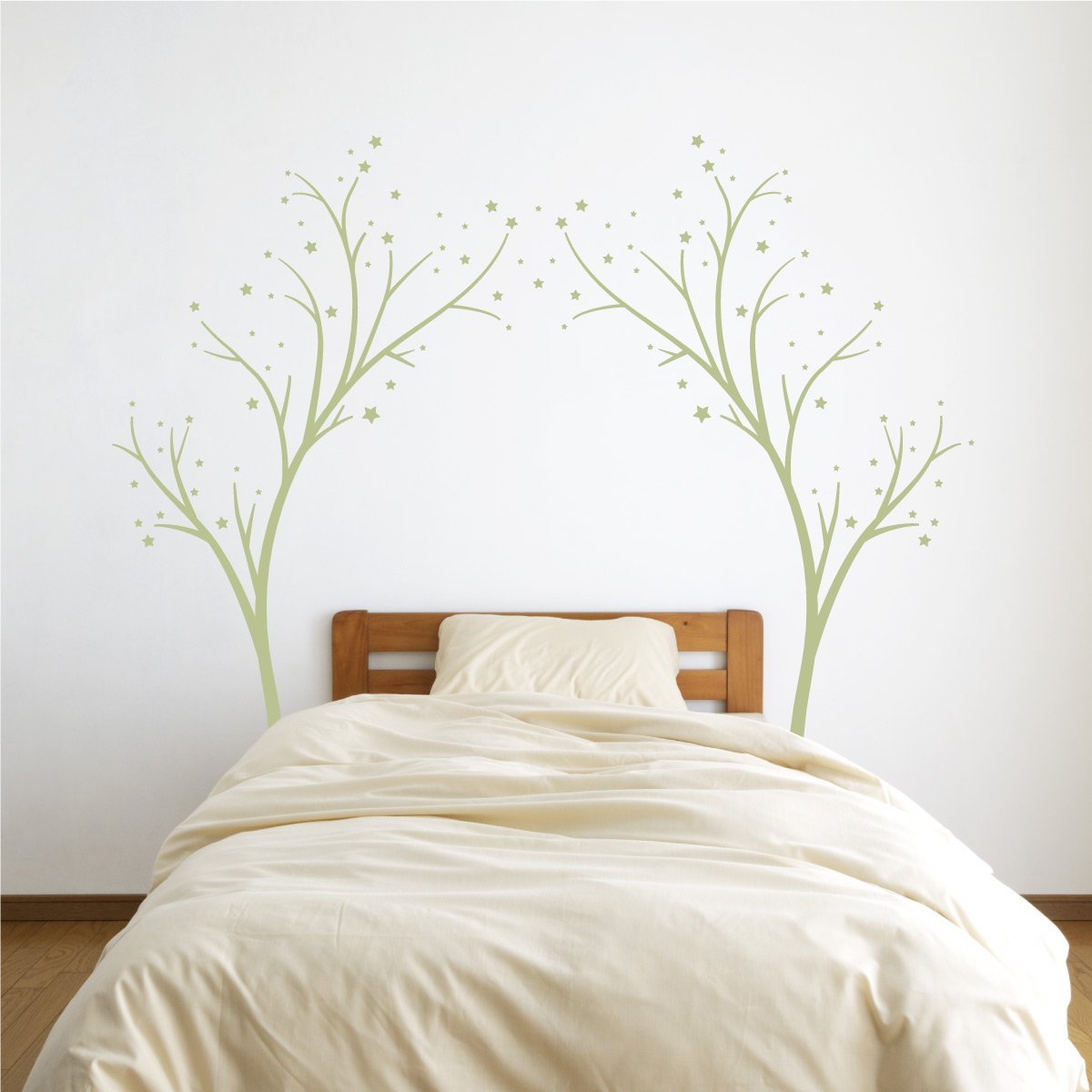 Adhesivo decorativo para pared con diseño de árbol de estrellas, tamaño grande, para guardería o habitación de niños