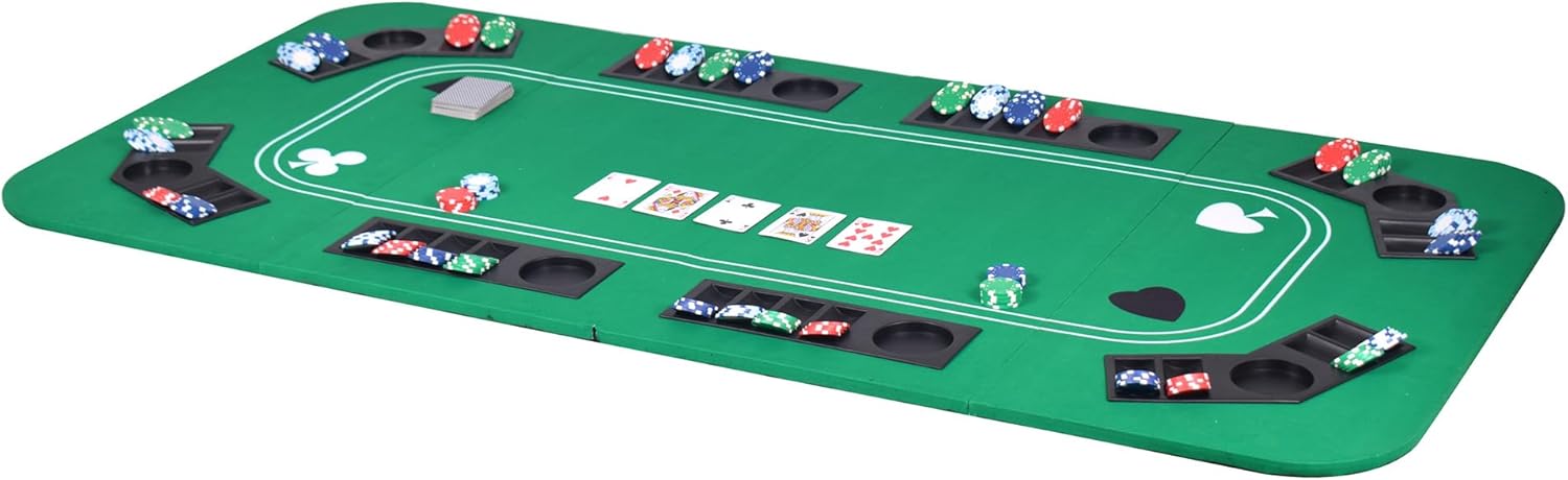 Hathaway No Limit 3-in-1 Portable Casino Tabletop, Black/Green