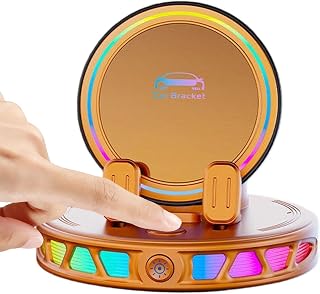 RGB Car Phone Holder - 15W Wireless Charger With Automatic Clamping Mount | | 15W Fast Charge | 3.35x3.15 Inch Size | 360-Degree Rotation | RGB Ambient Lighting | Secure Anti-Shake Dashboard Mount Tech