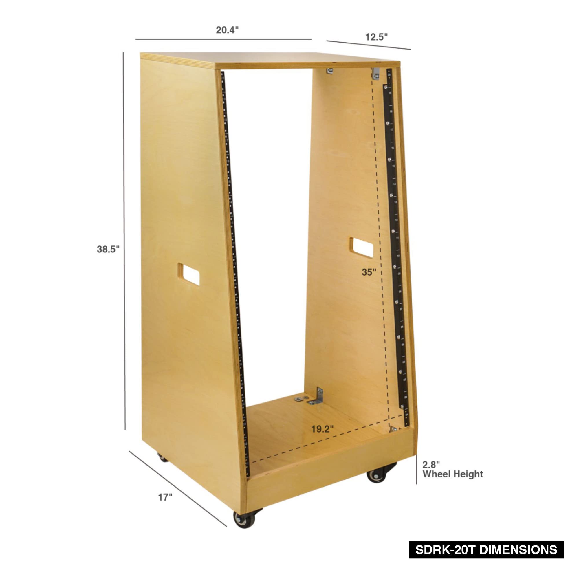 Simple Slanted Rack Design Snapklik.com : Sound Town DIY Solid Baltic Birch Plywood Slanted 20U ...