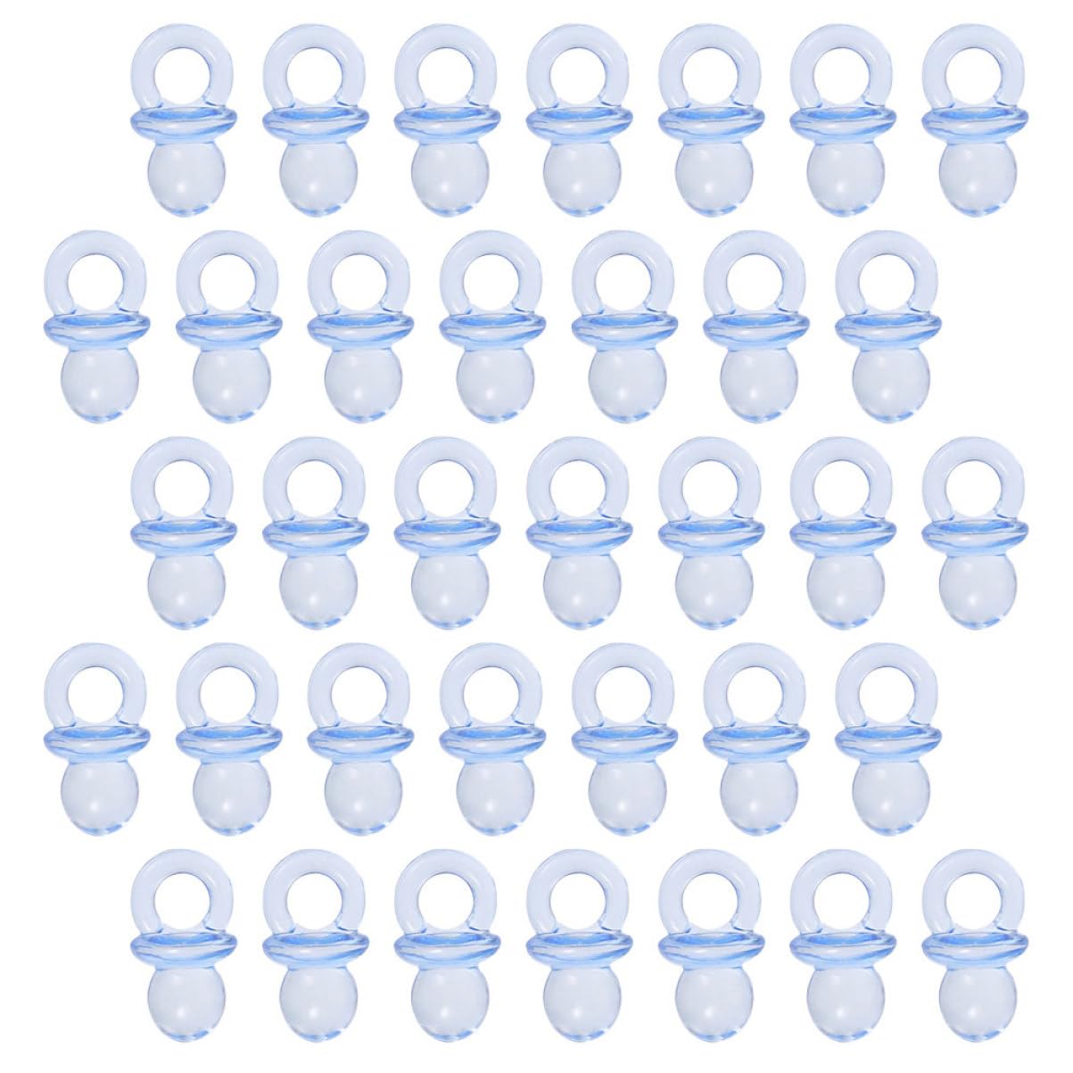 Wakauto Mini Pacifiers for Baby Shower 150 Pcs Acrylic Baby Pacifiers Shower Decor Favors for b
