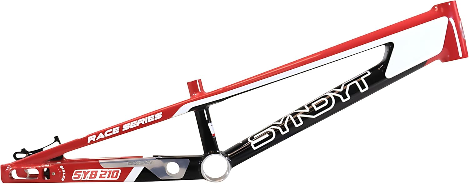 210 Pro XL BMX Racing Bike Frame – 21” Top Tube, 6061-T6 Aluminum (4.05 lbs), Tapered 42/52 Head Tube, B52 Tech BB, 10/15/20mm Hubs, 140mm Disc Brake, Chain Tensioners – Bicycle Frame