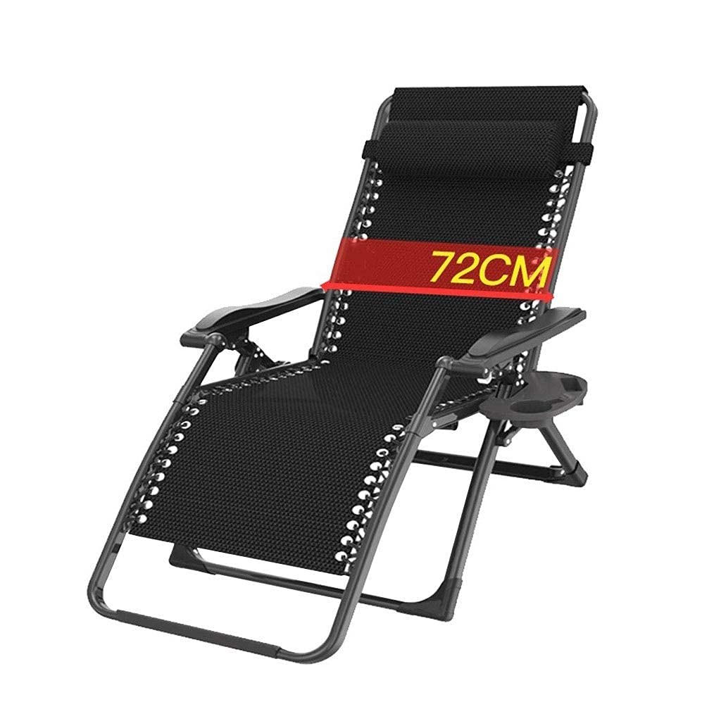 Chaise Longue Pliante Zero Gravity Grand Confort Largeur 66 cm