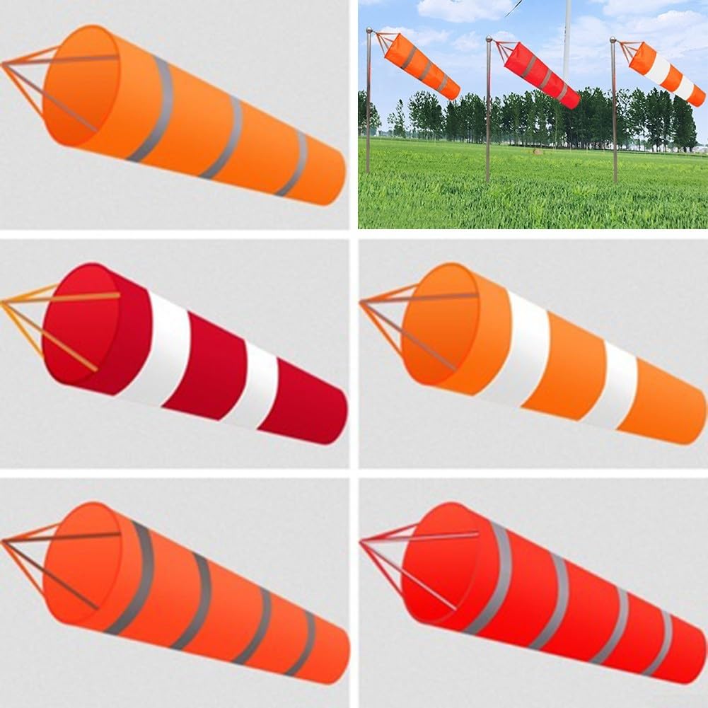 Wózek inwalidzki dla psów, Nylonowa skarpeta wiatrowa z odblaskowymi paskami do parków na lotniskach w wielu rozmiarach(100cm)