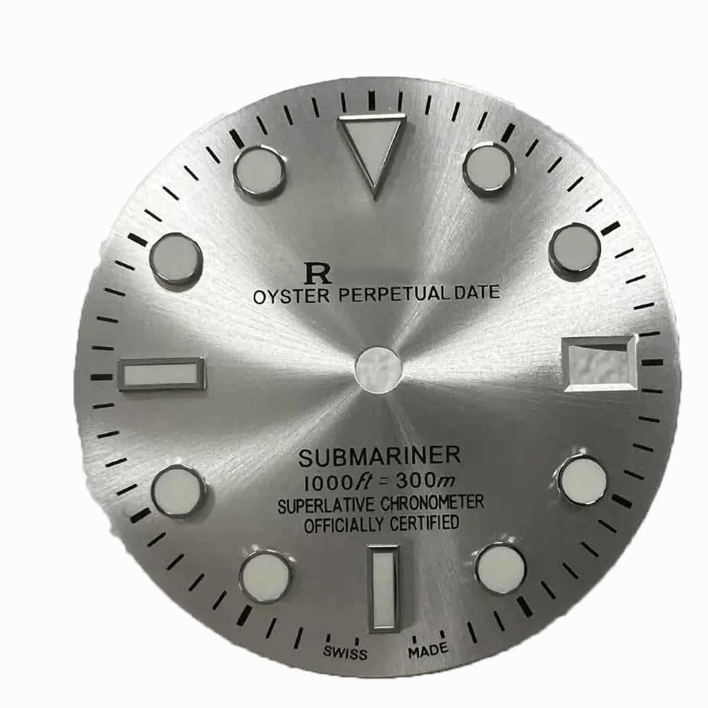 XOUVY Watch dials 29MM Dial Green Luminous Adaptation NH35/36 Movement Watch Repair Parts