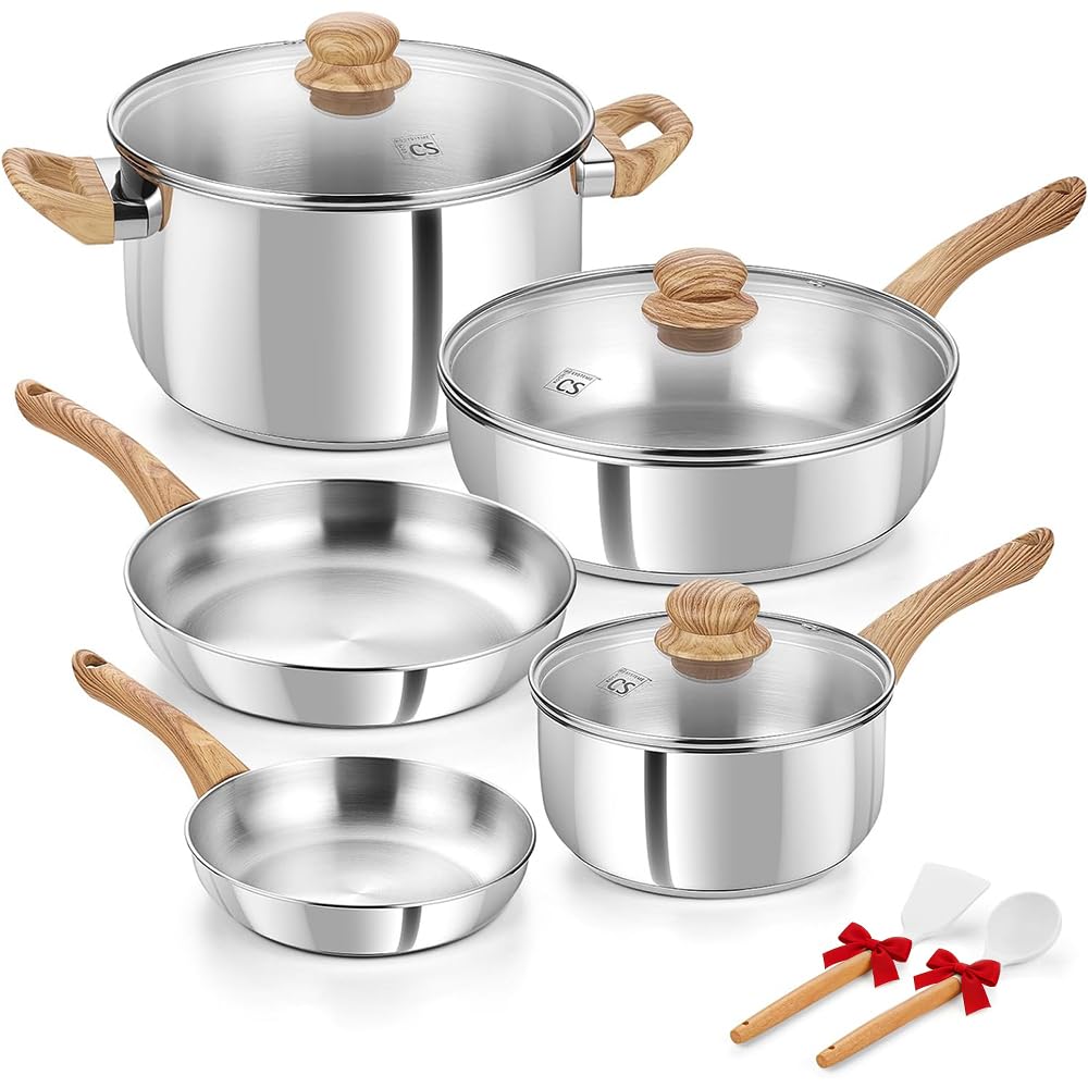 希少‼️Camelot ステンレス鍋・フライパンセット Amazon | KOCH SYSTEME CS ステンレススチール Coowkare セット 10個