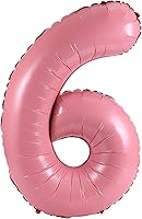 Vista 27 de YPSelected Globo de aluminio grande de 32 pulgadas con número de helio, cumpleaños, boda, fiesta, 0-9 (azul bebé, 2)