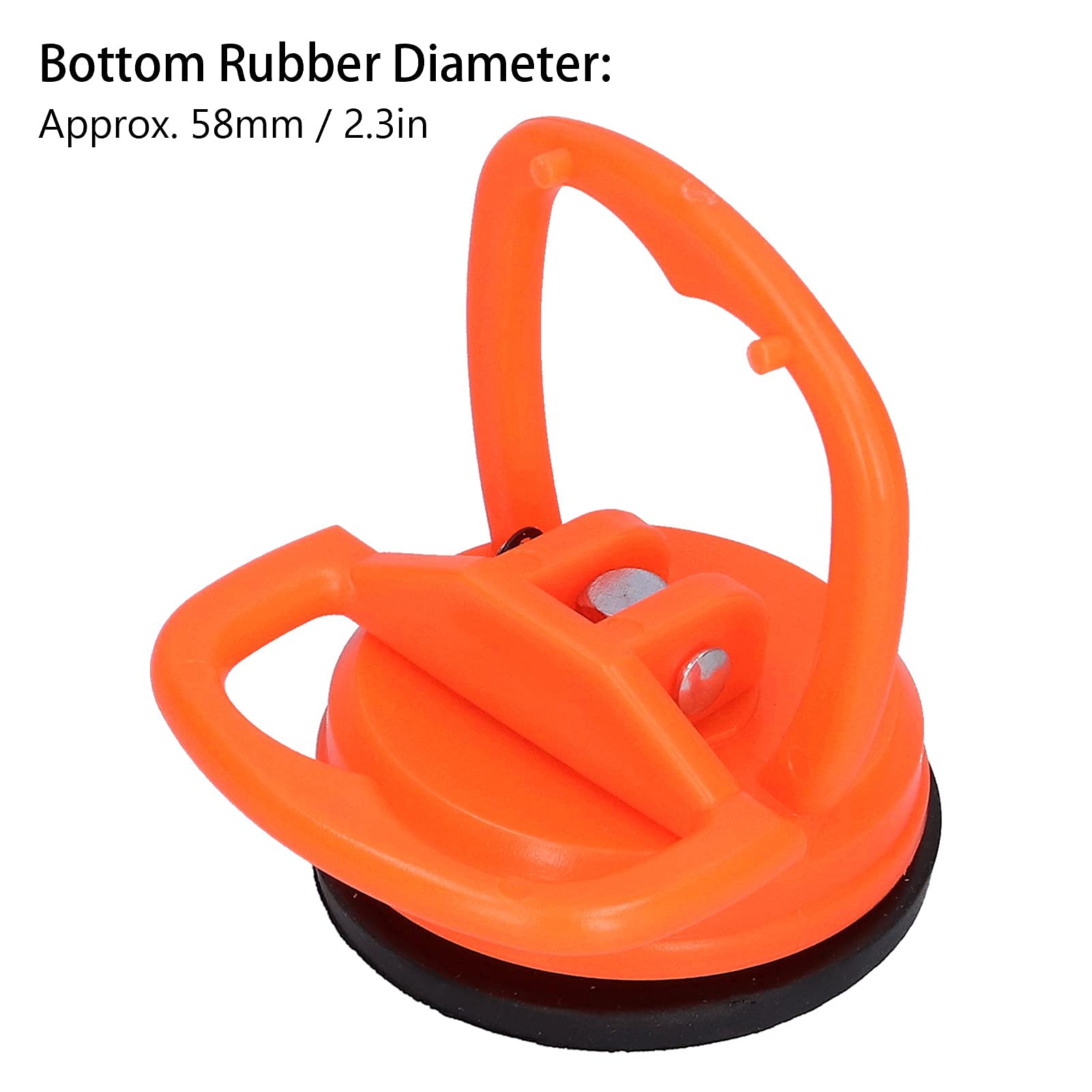 Agatige 4PCS Dent Puller, Mini Dent Removal Kit Car Dent Puller Single?jaw Sucker Suction Cup Dent Puller Paintless Dent Repair Kit with Buckle Handle for Car Body Dent,Glass,Tiles,Mirror,58mm Dia