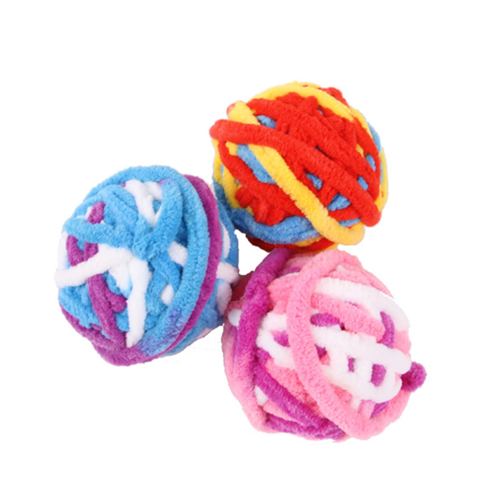 Osdhezcn Plush Ball Toy Kitten Ball Interactive Pet Toy Soft Ball Cats Puff Toy Indoor Entertain Supply Pet Supplies for Dogs Pet Supplies for Cats Pet Supplies for Puppies Toy