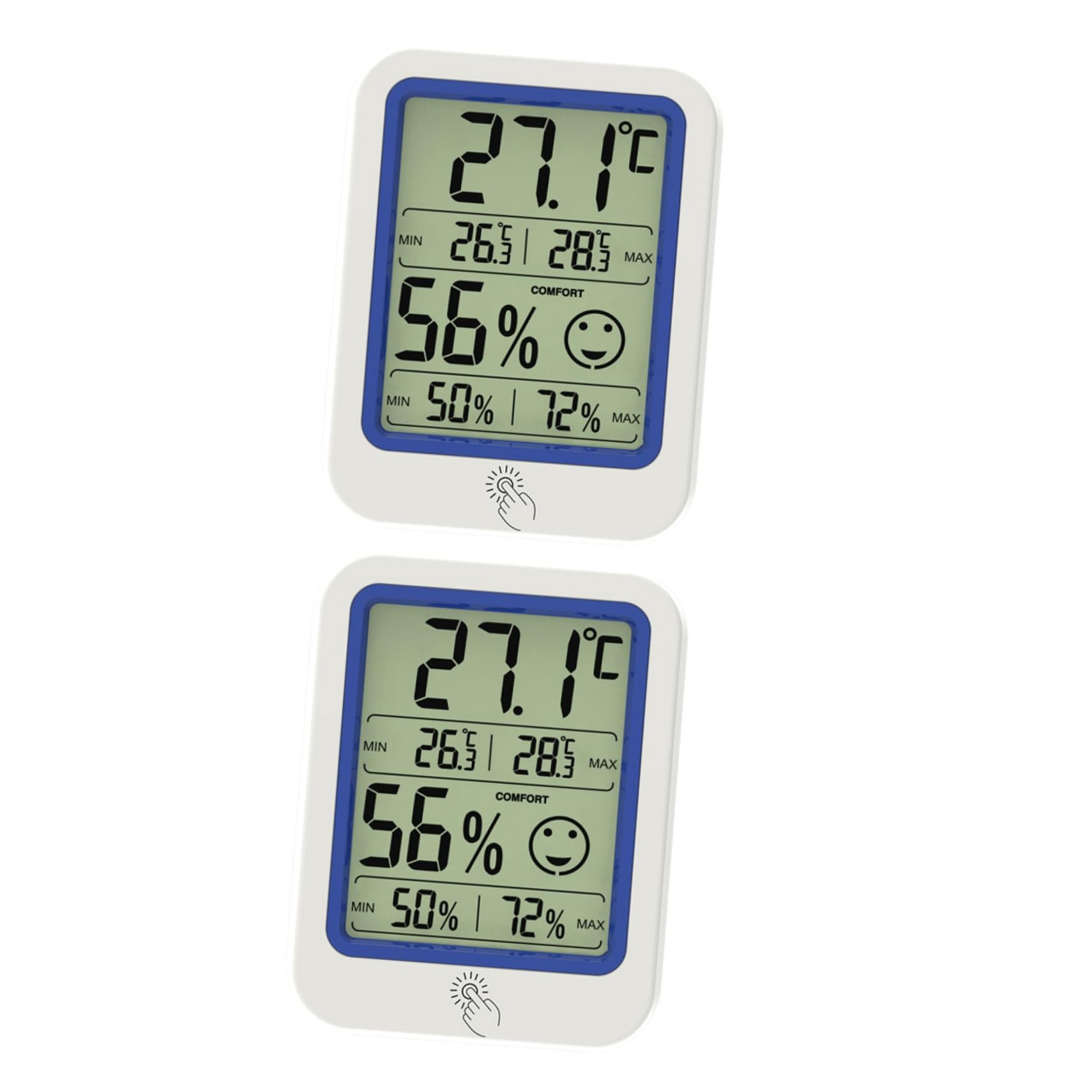 HEMOTON 2 Pezzi Igrometro a Temperatura Termometri Digitali Miniigrotermografo Igroscopio Digitale Misuratore Di Temperatura Termometro Igrometro Digitale Plastica