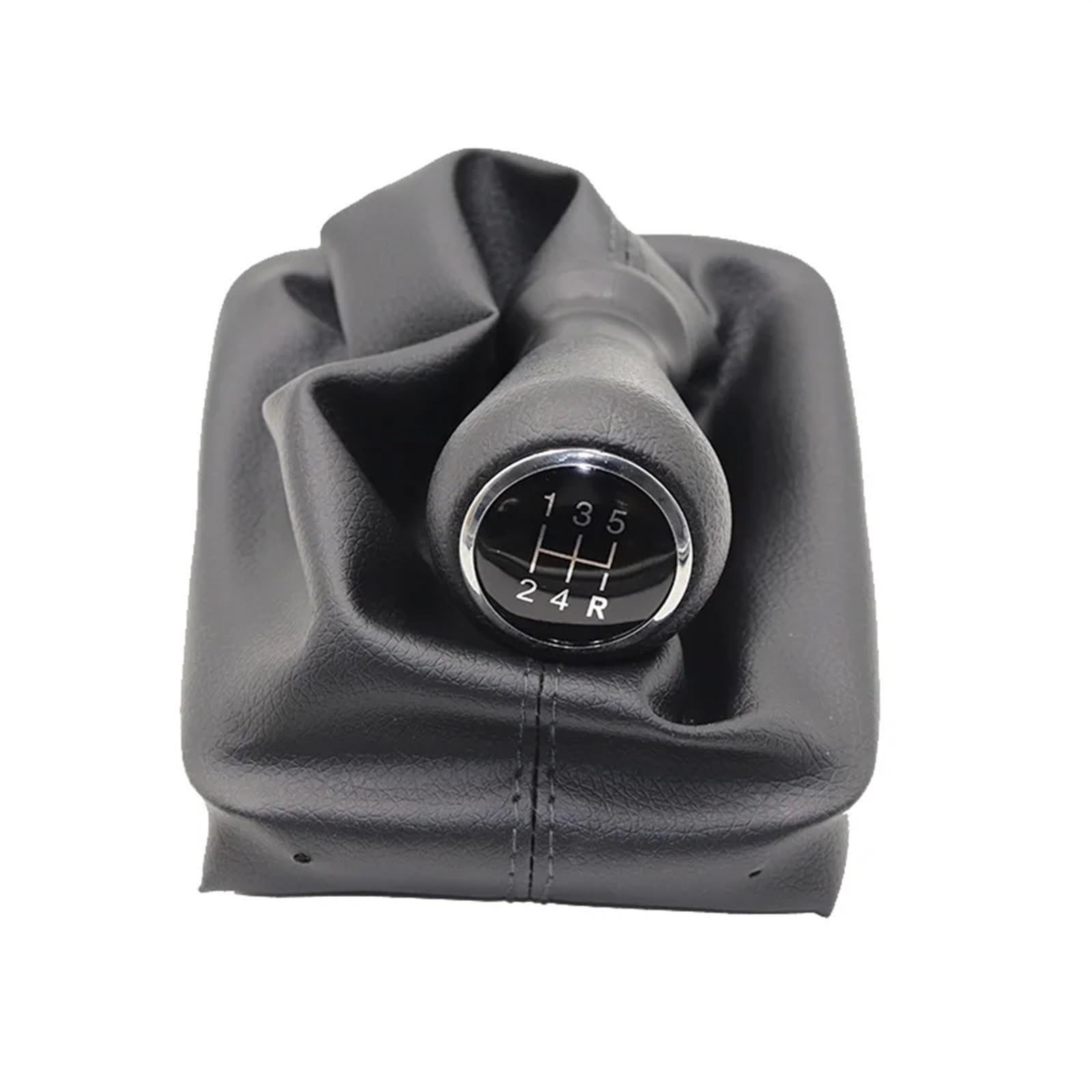 HSUKIHO Car Shift Knob Cover for Peugeot 206 406 Car Shift Gear Knob Lever Gaitor Boot Cover(5 Speed Black Set)