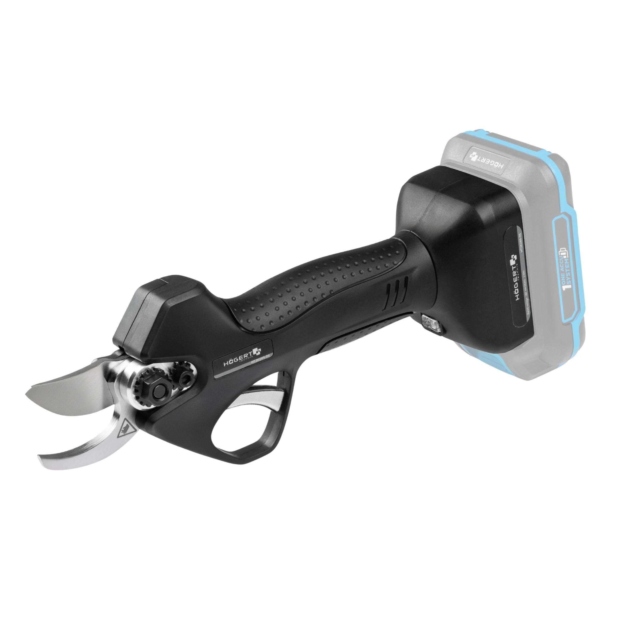 HÖGERT TECHNIK Tijeras de Poda a Batería 18V OneAccuSystem, motor sin escobillas, tijeras de jardín eléctricas para ramas hasta 30 mm, podadora inalámbrica para jardín y frutales, sin batería