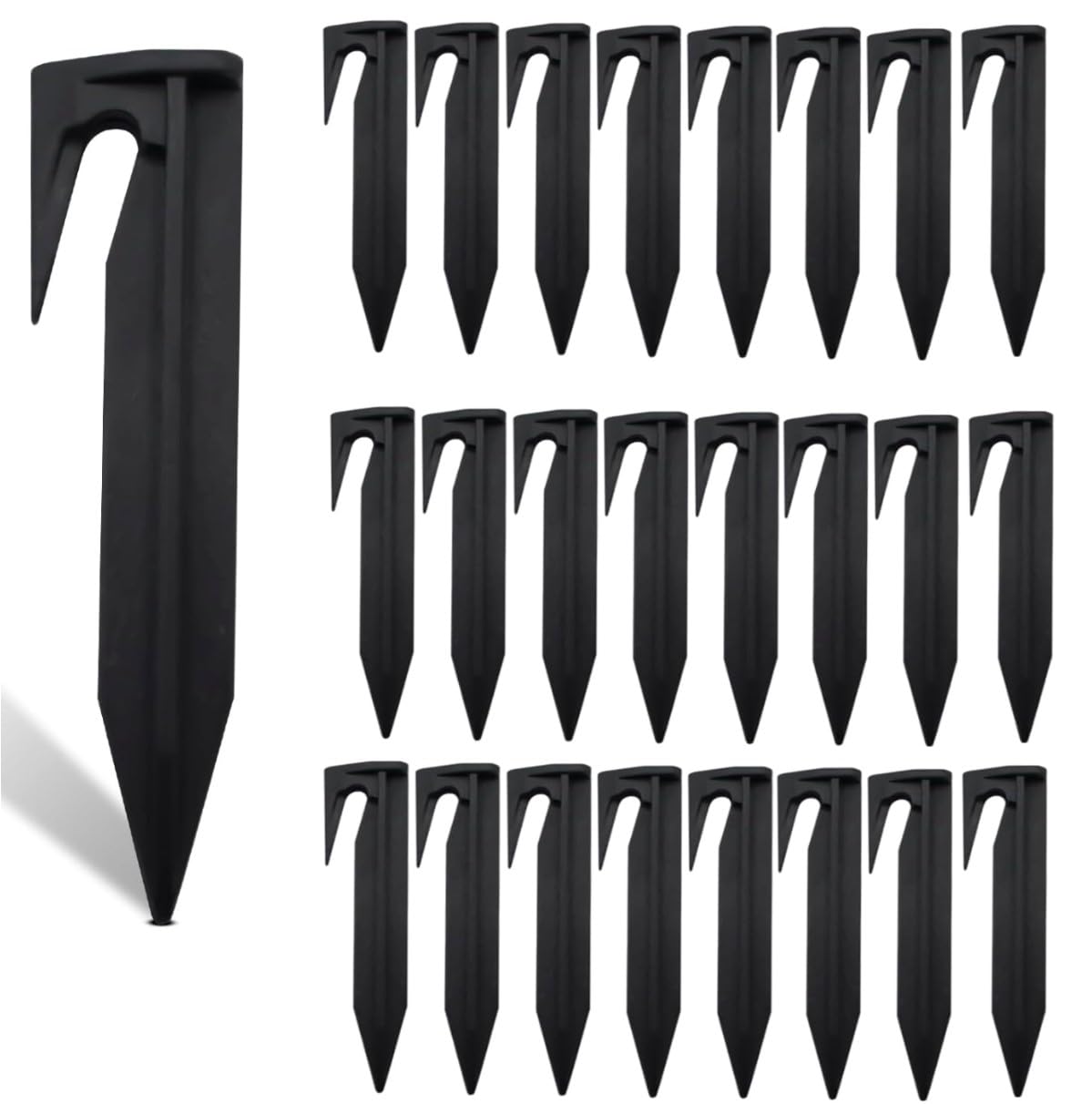 100 Ganchos Fijación Gardena De Polipropileno