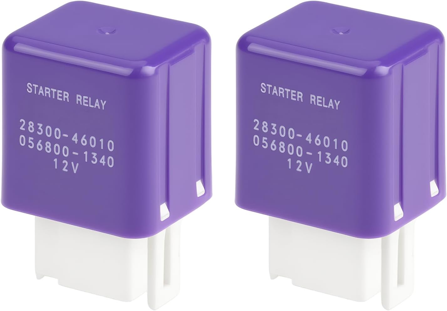 eMagTech 2Pcs 12V 4Pin Starter Relay 28300-46010 056800-1340 Compatible with Toyota Land Cruiser