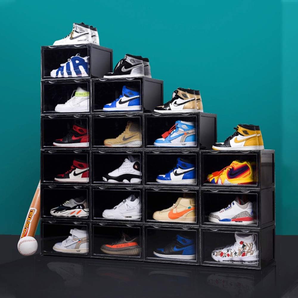 SEE SPRING Boîtes à Chaussures Lot de 12 XX-Large, Rangement Empilable