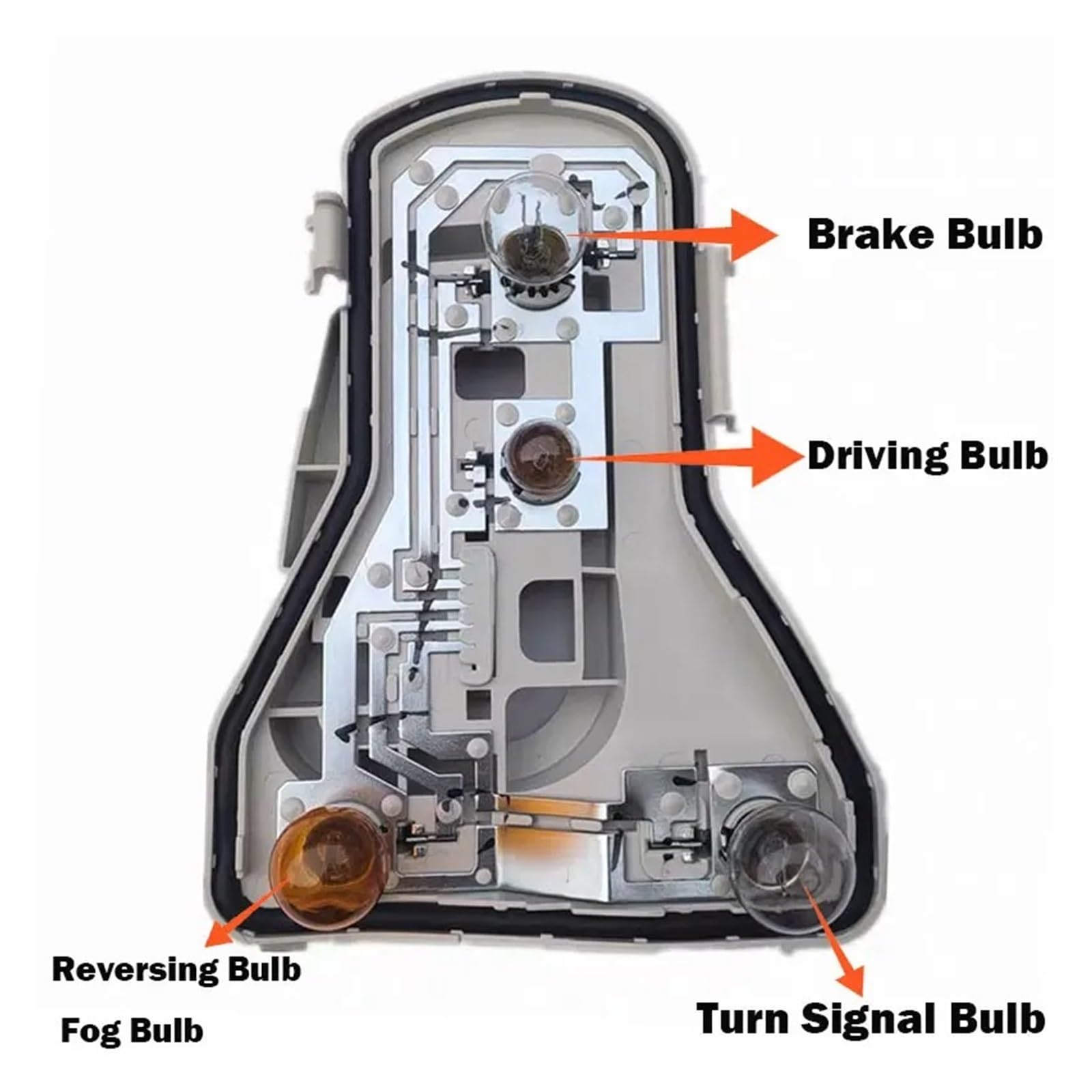 LENTLY Piloto Posterior Para VW Para Polo 2006 2007 2008-2010 Auto Izquierda Derecha Luz Trasera Lámpara Trasera Placa Circuito Luz Portalámparas Coche Faros Traseros(Left and Right with bulb)