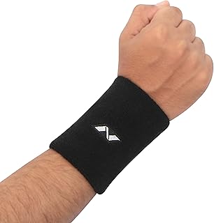 Nivia Wrist Band WB01 (L, Black)