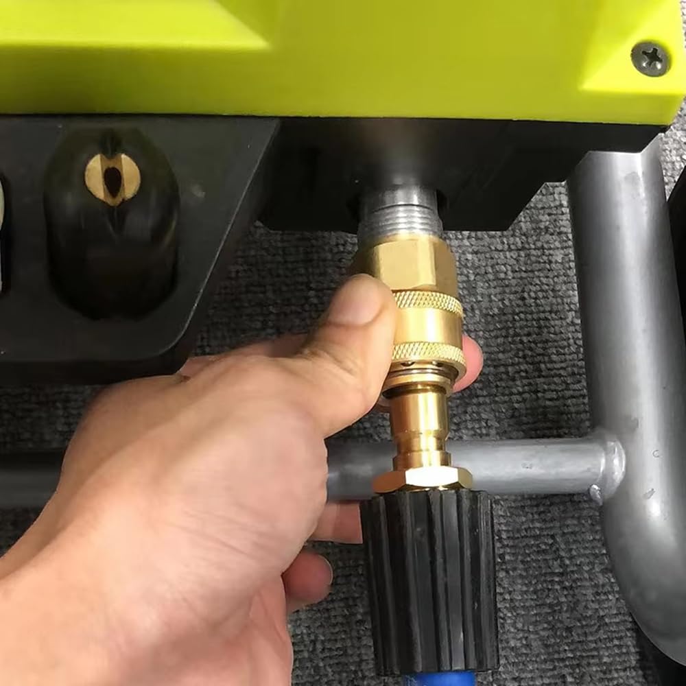 Kit de adaptador de lavadora a presión, 4 piezas M22-14 mm a 1/4 pulgada, acoplador de conexión rápida, accesorio de conversión de manguera