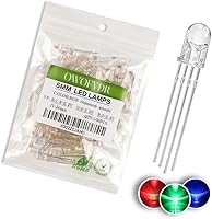 Vista 33 de 100 lámpara LED de diodo de luz blanca cálida de 5mm (Lente Transparente Redonda DC 3V 20mA) Bombilla de iluminación, componente electrónico, luz