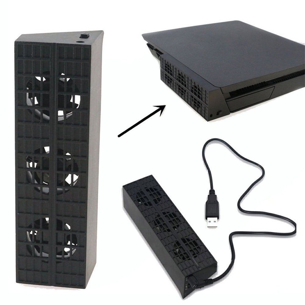 OSTENT Ventilador de refrigeración externa Radiador turbo enfriador para Sony Playstation 4 PS4 Slim Console