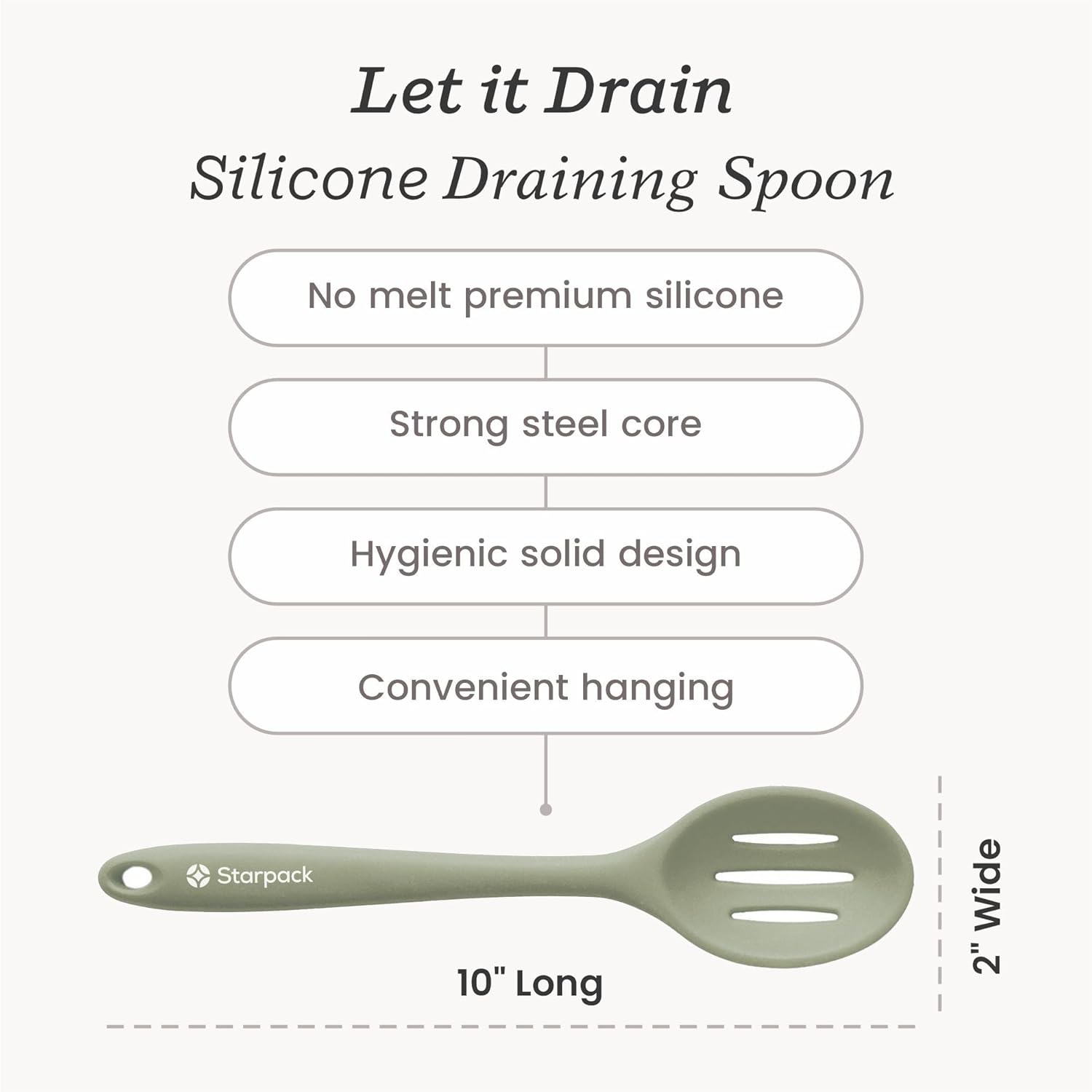 Starpack Silicone Slotted Spoon - Image 5